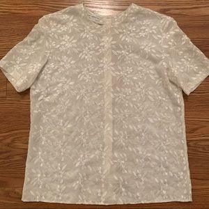 Liz Claiborne Floral Button Down Top